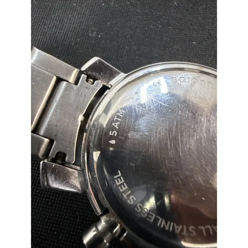 Fossil Rhett Black Men's Watch - BQ1000 New Battery 42mm Case 6.75” Band (E1)